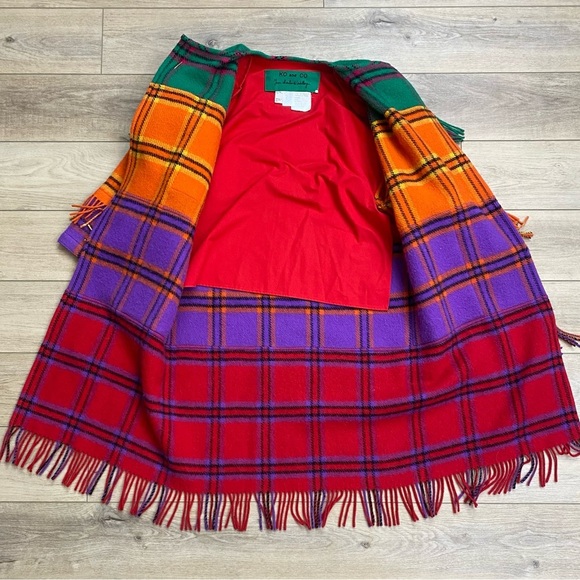 Vintage Couture Jean Charles De Castelbajac Wool Fringe Overcoat Ko & Co Deigner - Picture 7 of 16